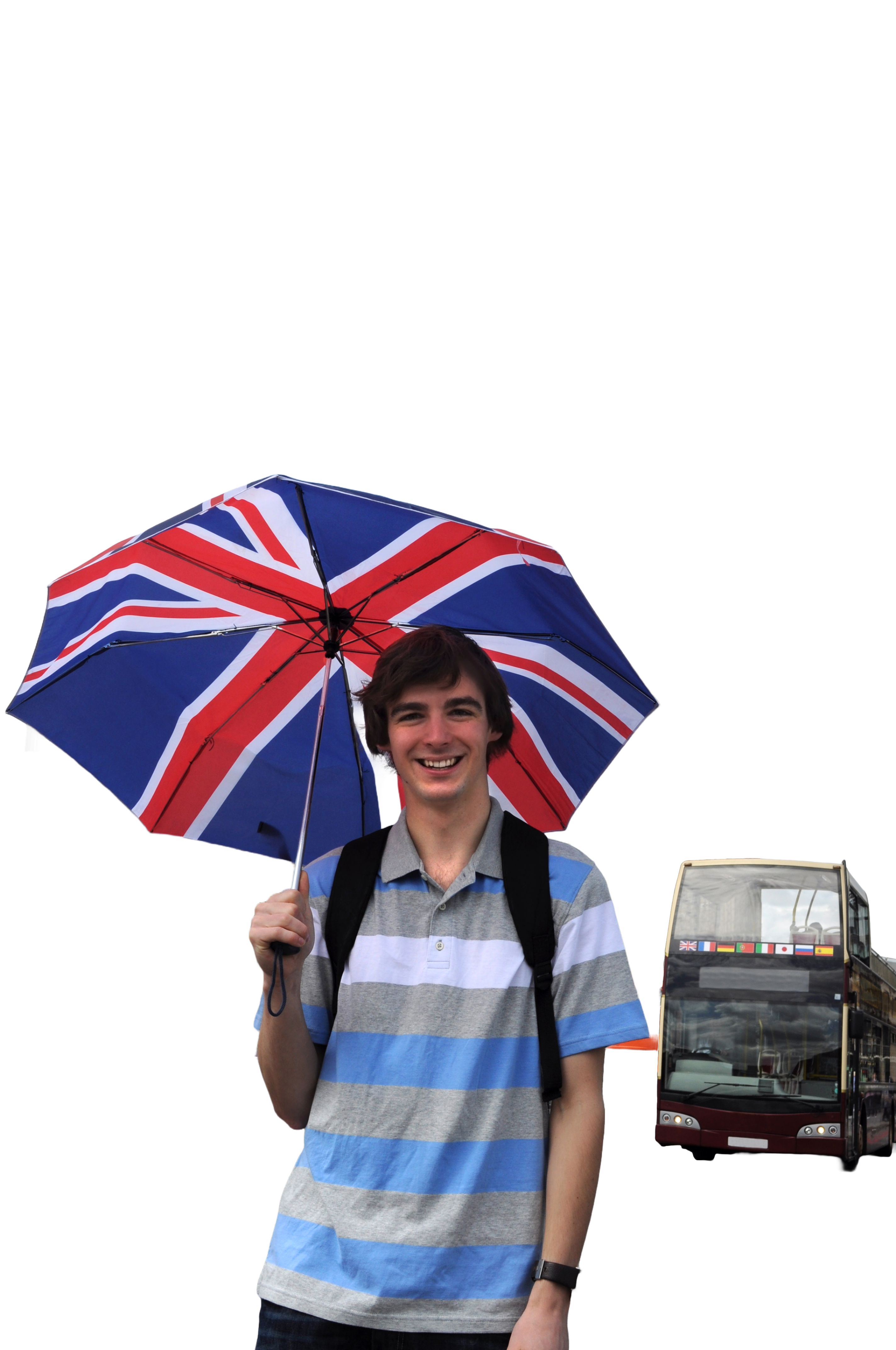 happy boy english flag